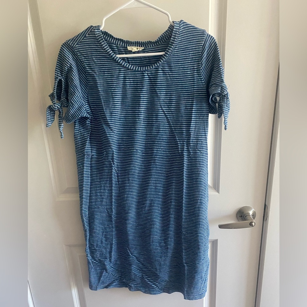 Jane and Delancey Navy Striped Top